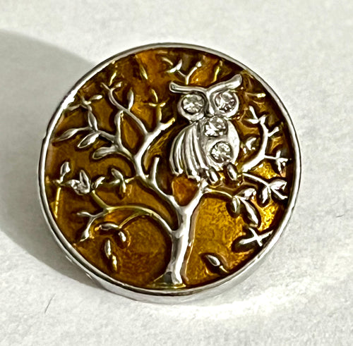 Owl with Crystals on a Branch Snap #28