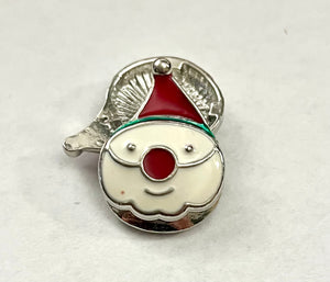 Enamel Santa Head Snap #40