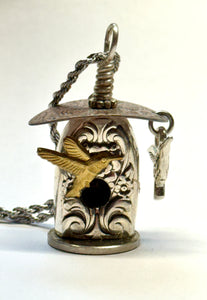Melody Birdhouse Necklace