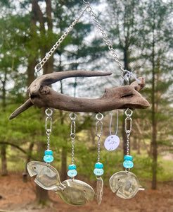Spoon Fish and Driftwood Wind Chime #27