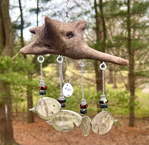 For “JULIE” Spoon Fish & Driftwood Wind Chime #28