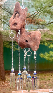 Spoon Fish & Driftwood Wind Chime #1