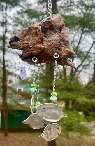 Spoon Fish & Driftwood Wind Chime #9