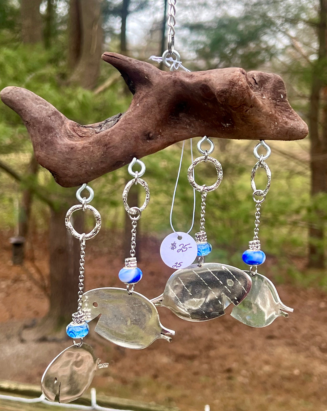 Spoon Fish & Driftwood Wind Chime #25