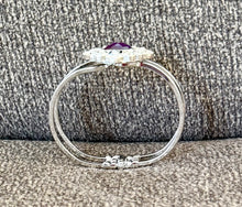 Purple Broach Hinged Bracelet