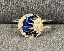 Sun/Moon Enamel Hinged Bracelet