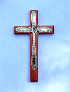 Mildred Terra Cotta Sparkly Cross #29