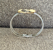 Sun/Moon Enamel Hinged Bracelet