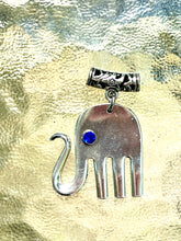 Elephant Necklace with Sapphire Eye