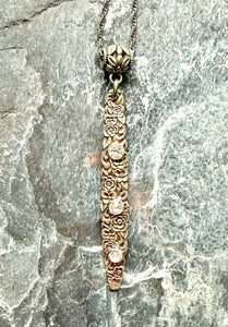 “Floral Bouquet” Necklace with Crystals