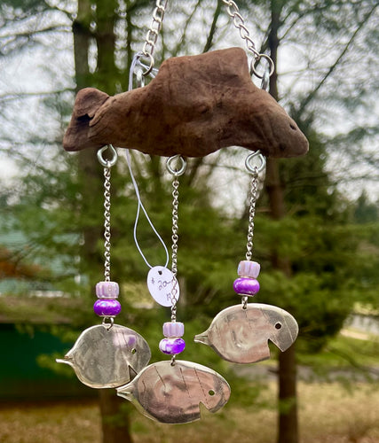 Spoon Fish &Driftwood Wind Chime #17