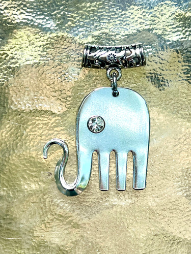Elephant Necklaces with Clear Crystal Eyes