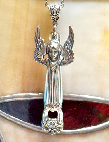 Eternally Yours Vintage Angel Necklace