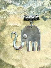 Elephant Necklaces with Clear Crystal Eyes