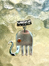 Elephant Necklaces with Amber Eye