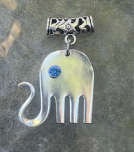 Elephant Necklaces with Light Sapphire Eye