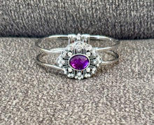 Purple Broach Hinged Bracelet