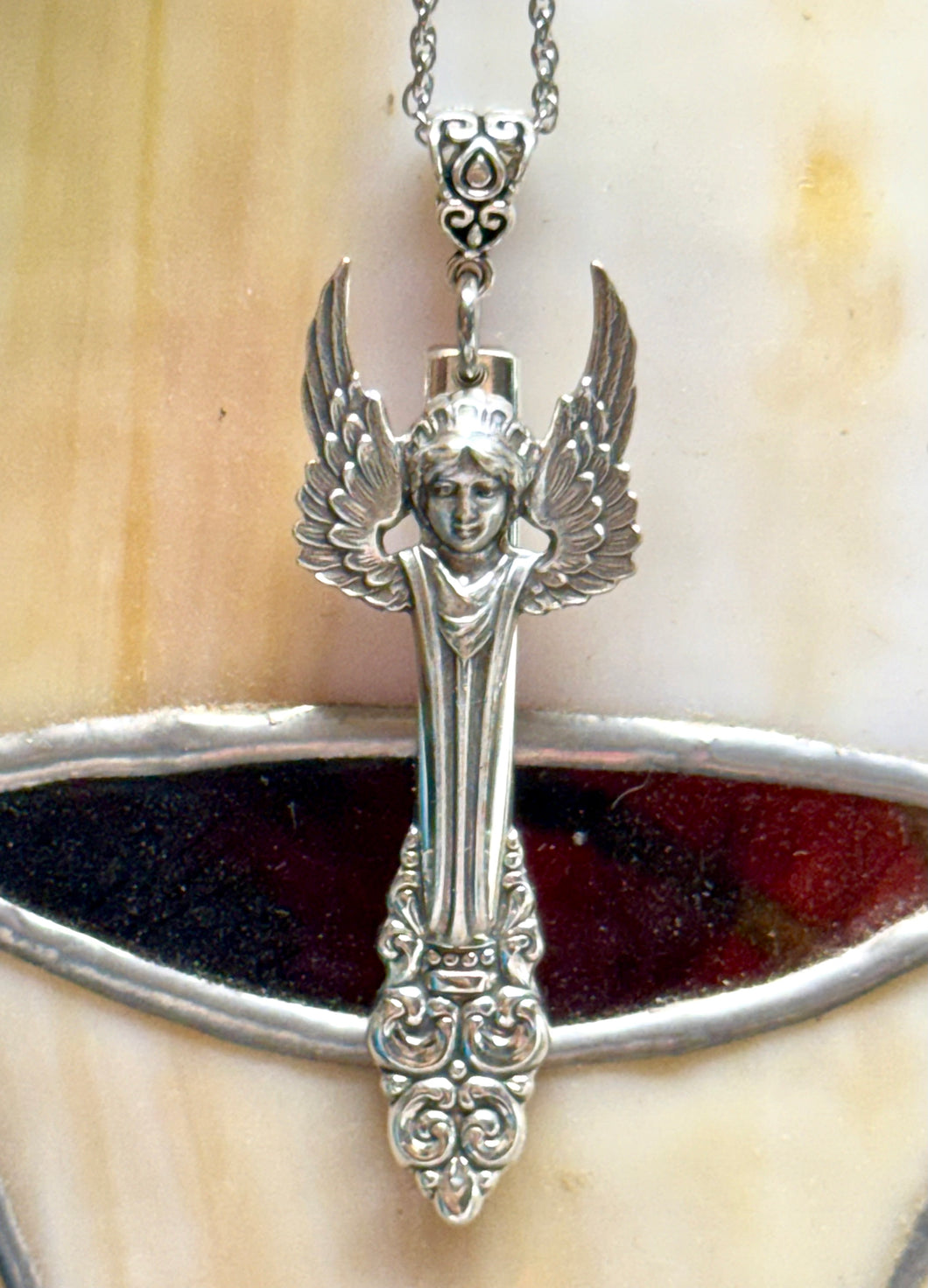 “Spanish Crown” Angel Necklace #21