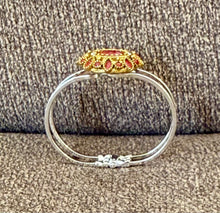 Red Broach Hinged Bracelet