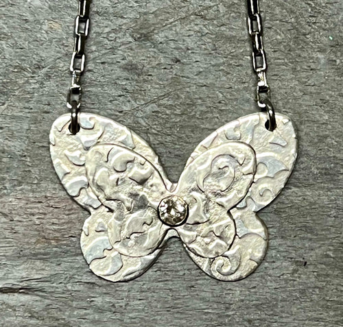 Double Butterfly Necklace 1A & 1B