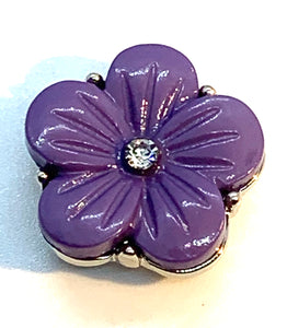 Purple and Crystal Flower