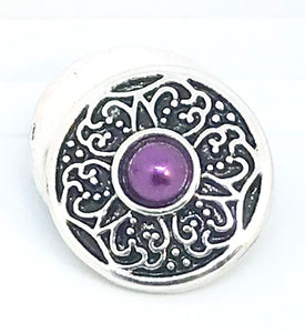Purple Pearl, Black and Silver Snap