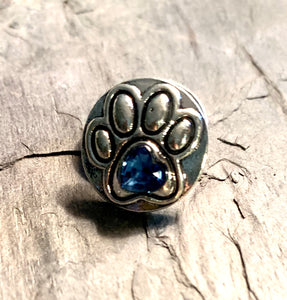 Dog Paw with Blue Crystal