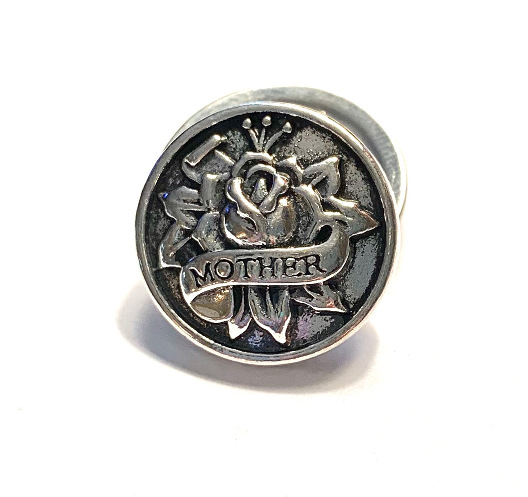 Silver Rose “Mother” Snap