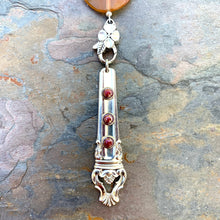 Pink Tiger Eye/Fossil Coral/Carnelian Spoon Handle Necklace