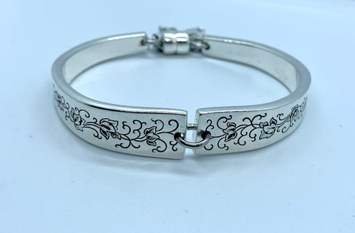 Silver Lace Spoon Bracelet