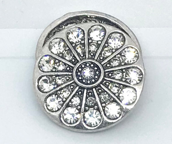 Beautiful Round Flower Crystal Snap