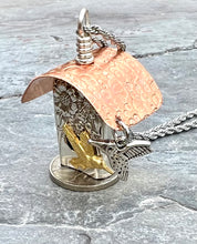 “April” Birdhouse Necklace